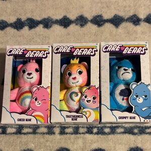 Care Bears Mini Plush!  Brand New! Unopened! 3 included!